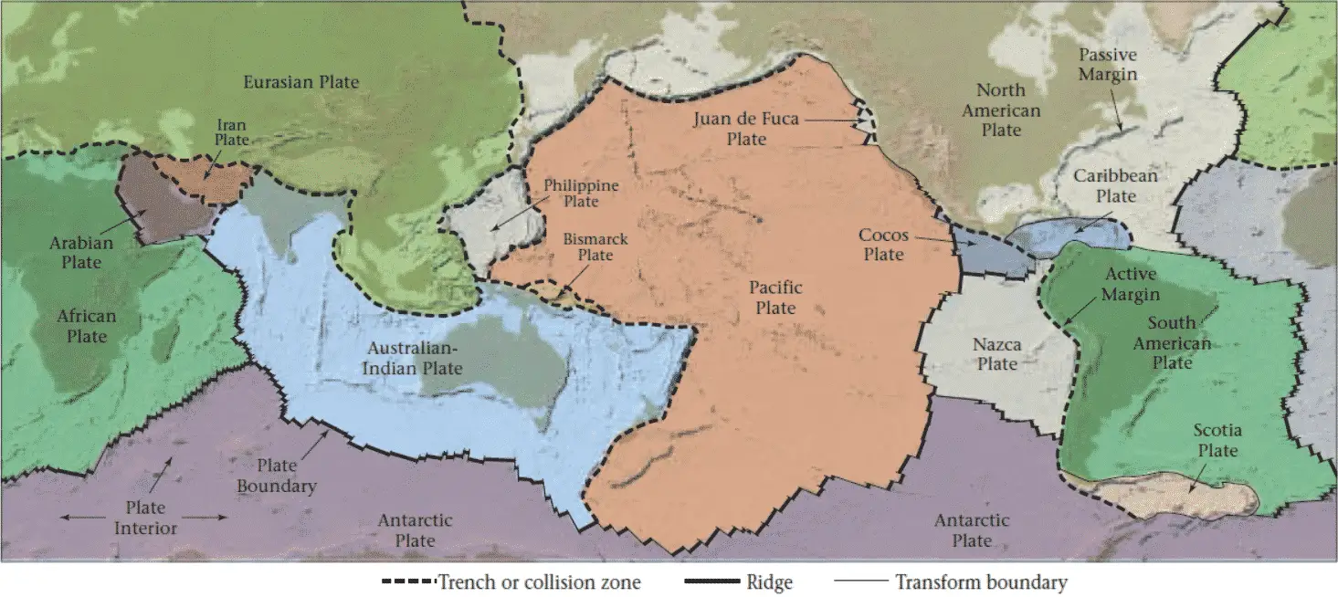 Plate Tectonics map